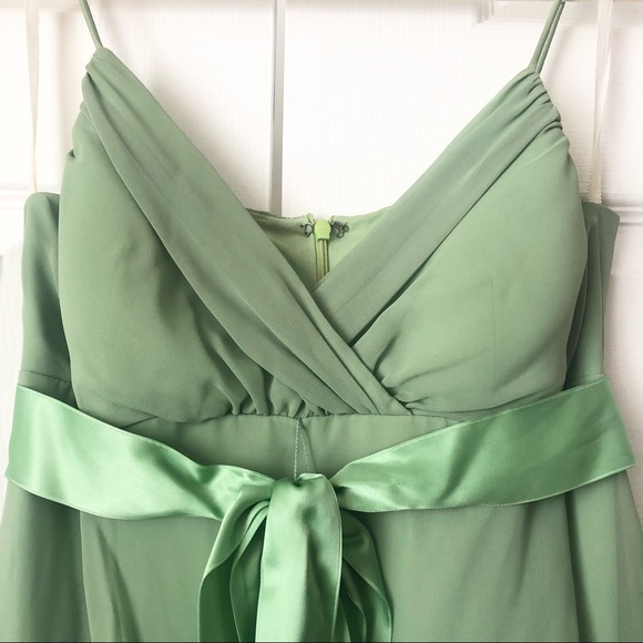 Onyx Nite Green Chiffon Dress - Picture 3 of 6